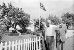 Sogn Kolonihage. Formann Øystein Egelund, Viggo Halvorsen og