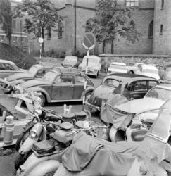 Schandorffsgate.Parkeringskaos.Oktober 1962