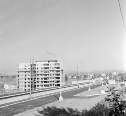 Skøyenåsen. Ny holdeplass for T-banen. September 1965