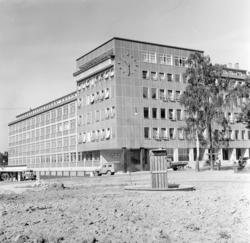 Sandaker. Parkanlegget. August 1957