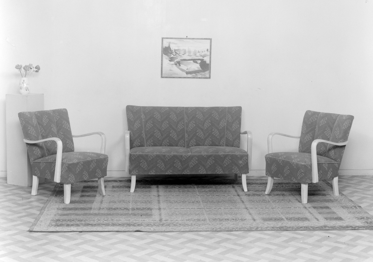 Salong. Sofa og lenestolar.