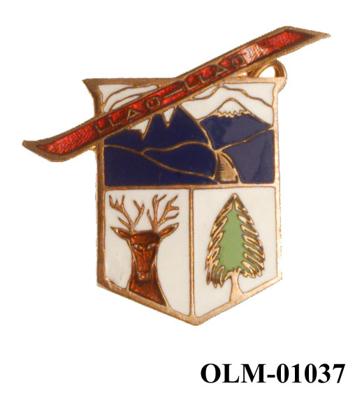 Inneholder 101 merker, pins og  medaljer.
Guttorm Berge tok tilbake samlingen 21.mai 1996.-notert i aksesjonsboken.