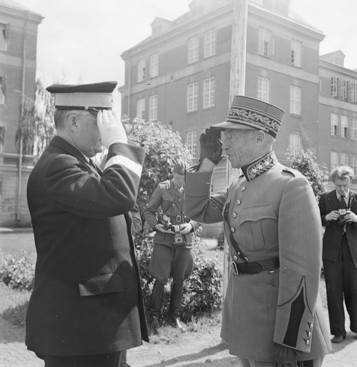 Schweiziske generalen Henri Guisan, Uppsala, juni 1947