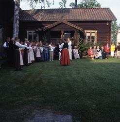 Nationaldagen i Bollnäs 6 juni 2001. Spelmän och publik utan
