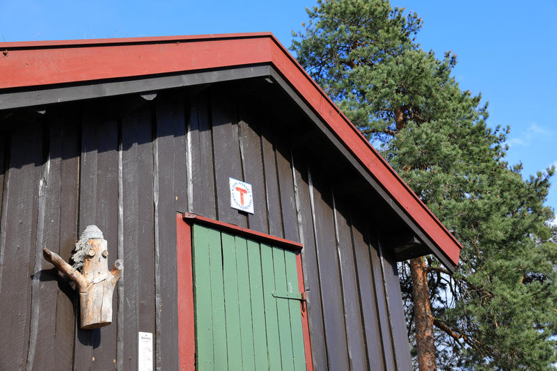 DNT-hytte på Norsk Folkemuseum. 25.04.18. Foto: Astrid Santa, Norsk Folkemuseum.