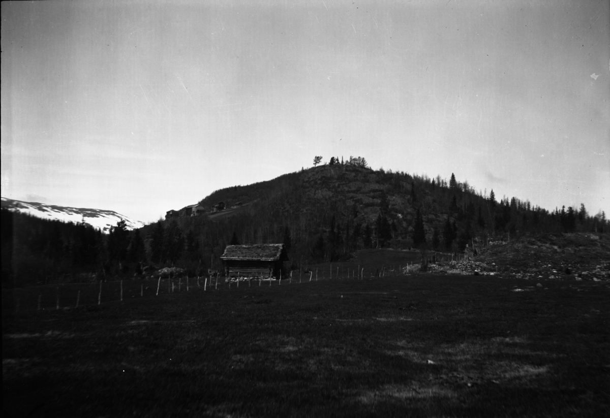 Rikard Berges fotoarkiv. Landskap. Parti fra Braarmo, Rauland. Fotografert 1923.