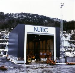 Nutec's testhall utenfor Bergen.