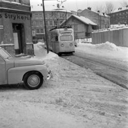 Galgeberg, kjørebaner. Januar 1959
