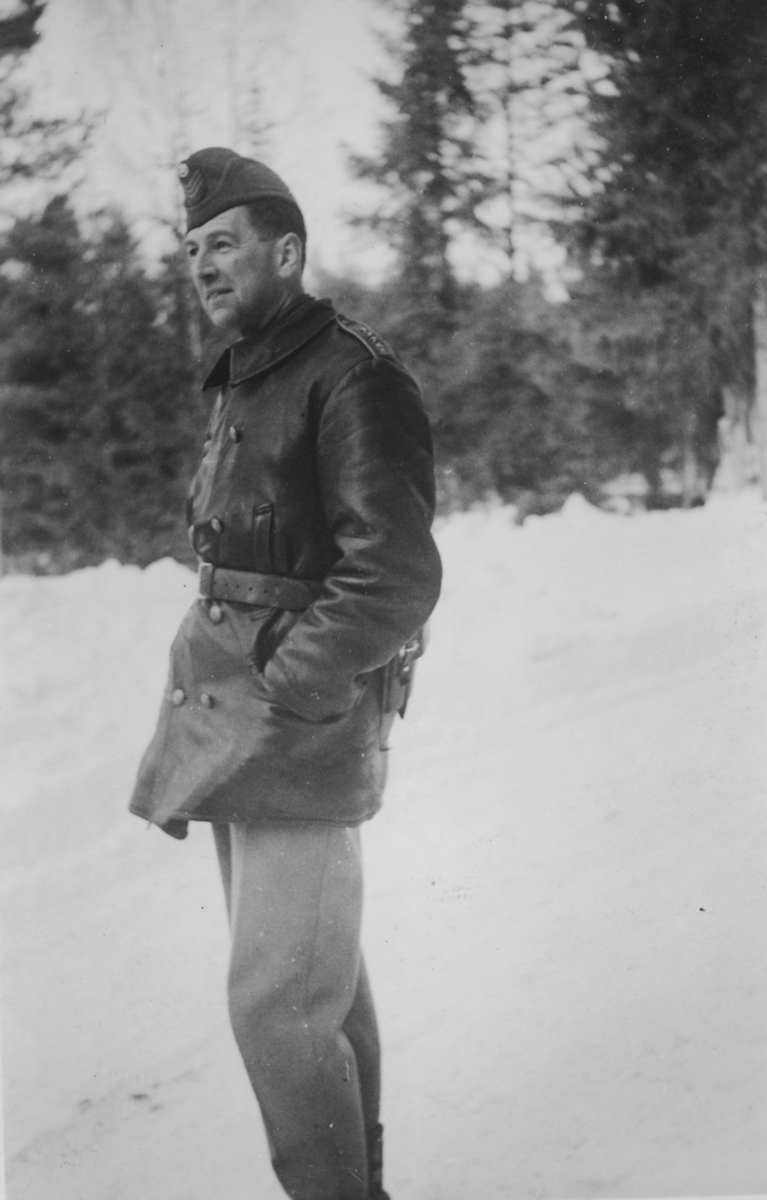 Kompanichefen på 9. komp P 3 i Strängnäs 1944, kapten Norman.