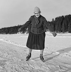 Da 84-årige Karoline Nergaard (1884-1980) fra Søre Osen i Tr
