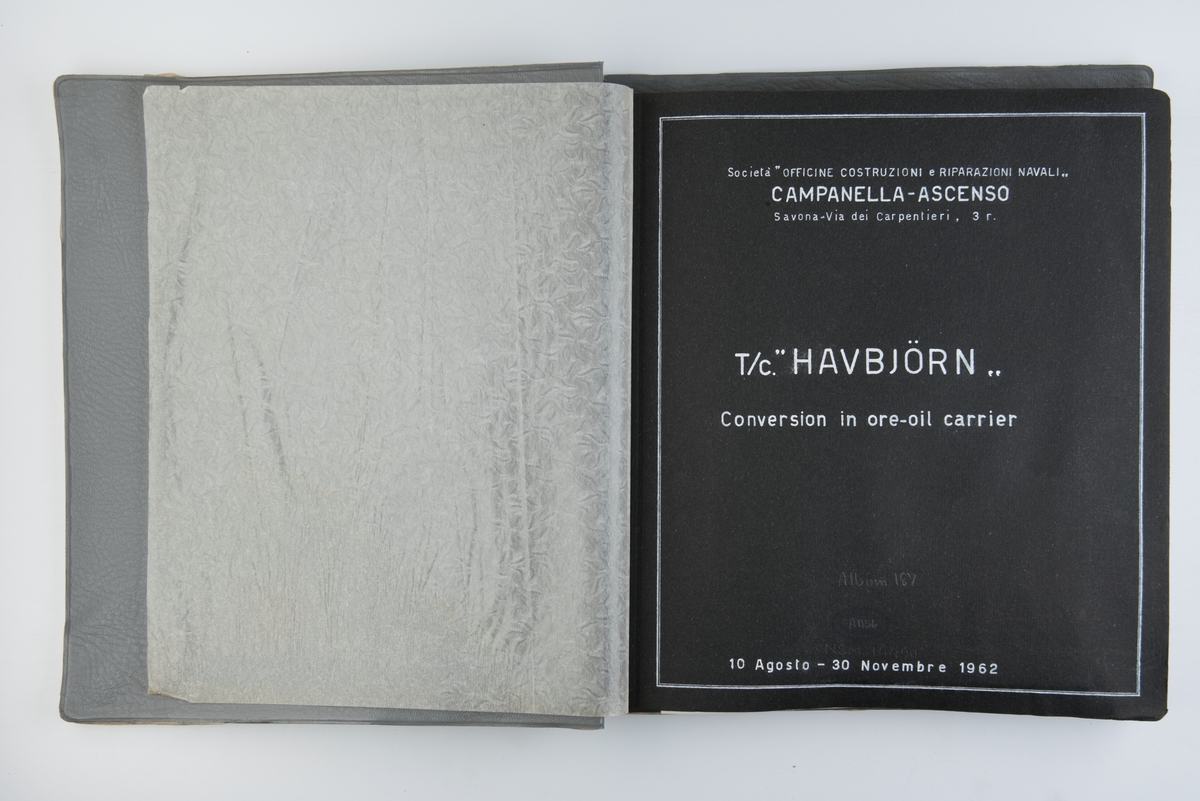 Album med fotografier fra T/c Havbjørn.