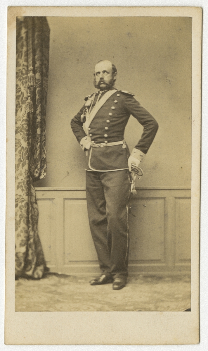 Porträtt av friherre Arvid Fredrik Kurck, officer vid Skånska dragonregementet K 6.