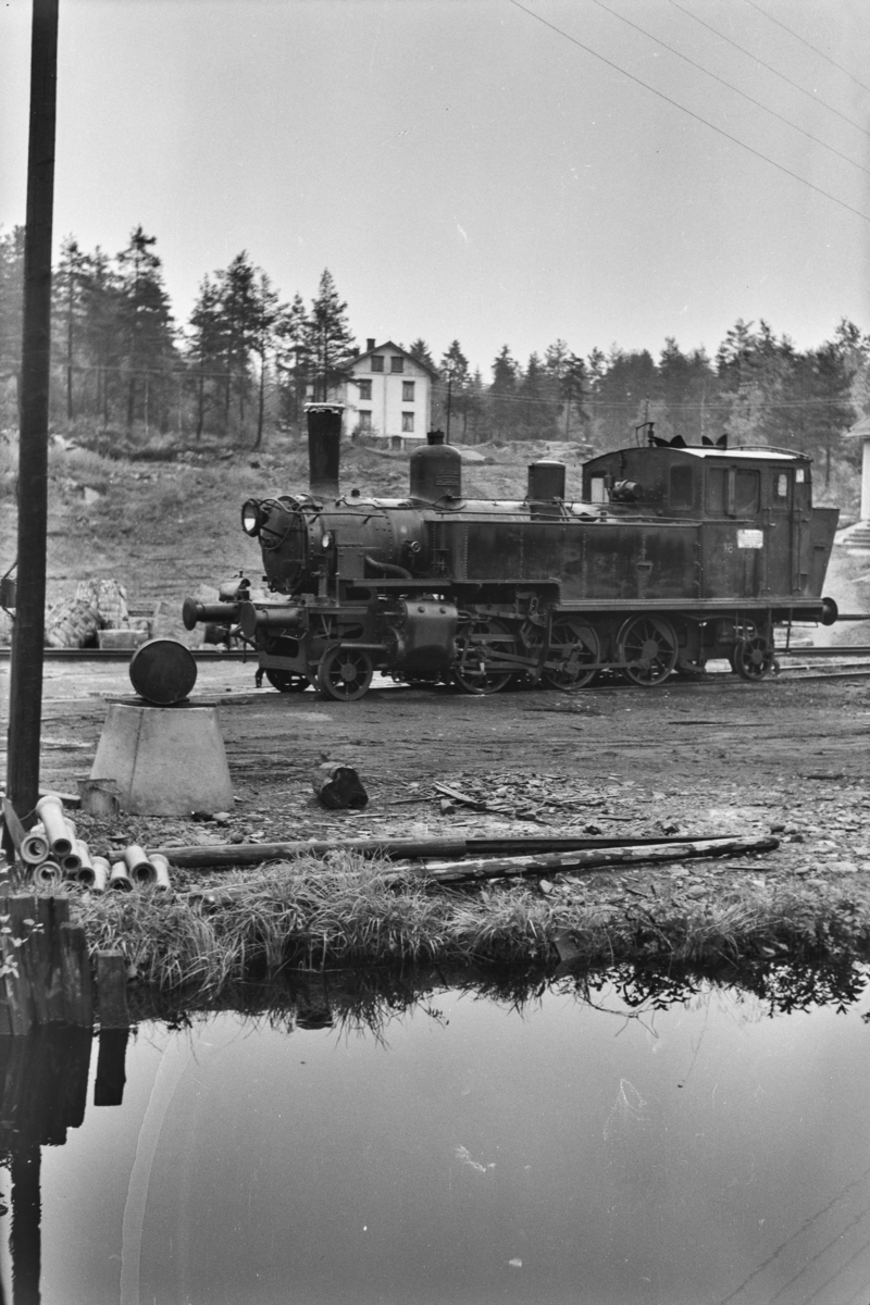 Damplokomotiv type 50a nr. 18 på Klevfos Cellulose- & Papirfabrikk.