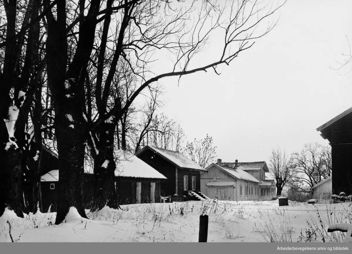 Berg gård. Sentralinstituttet for celebral parese. Januar 1964