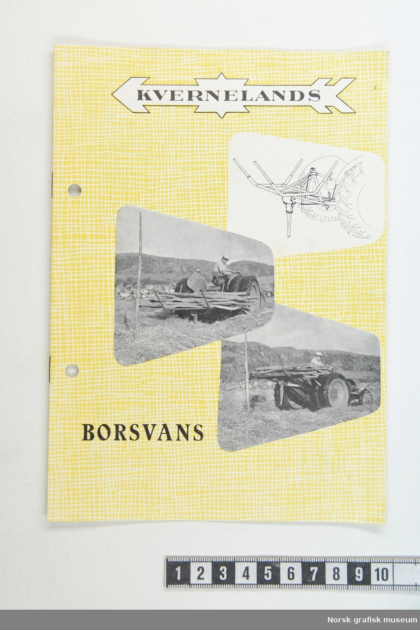 Brosjyre om Borsvans fra Kvernelands Fabrikk A/S