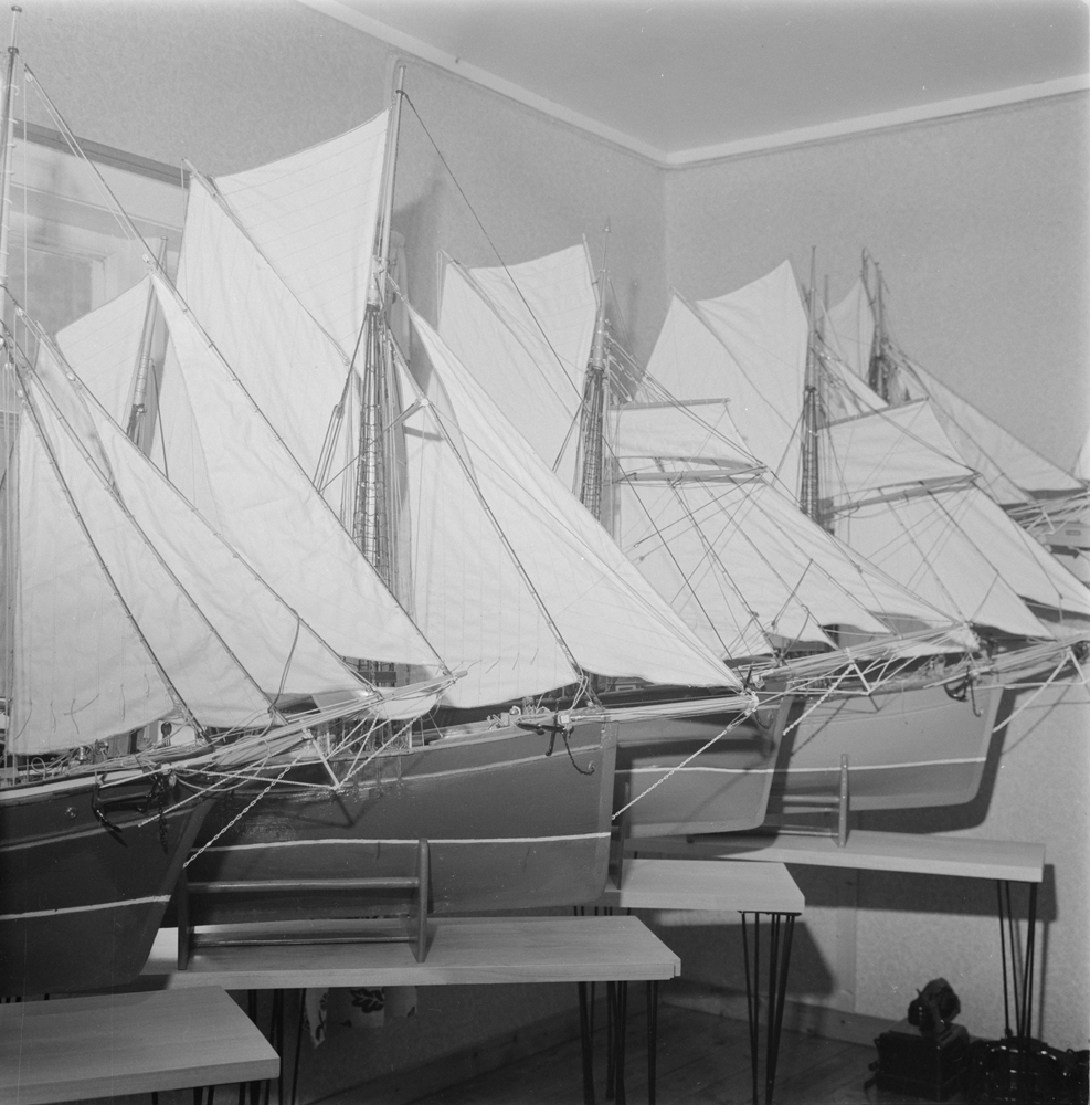 Modellbåter laget av Teodor Tørrisen