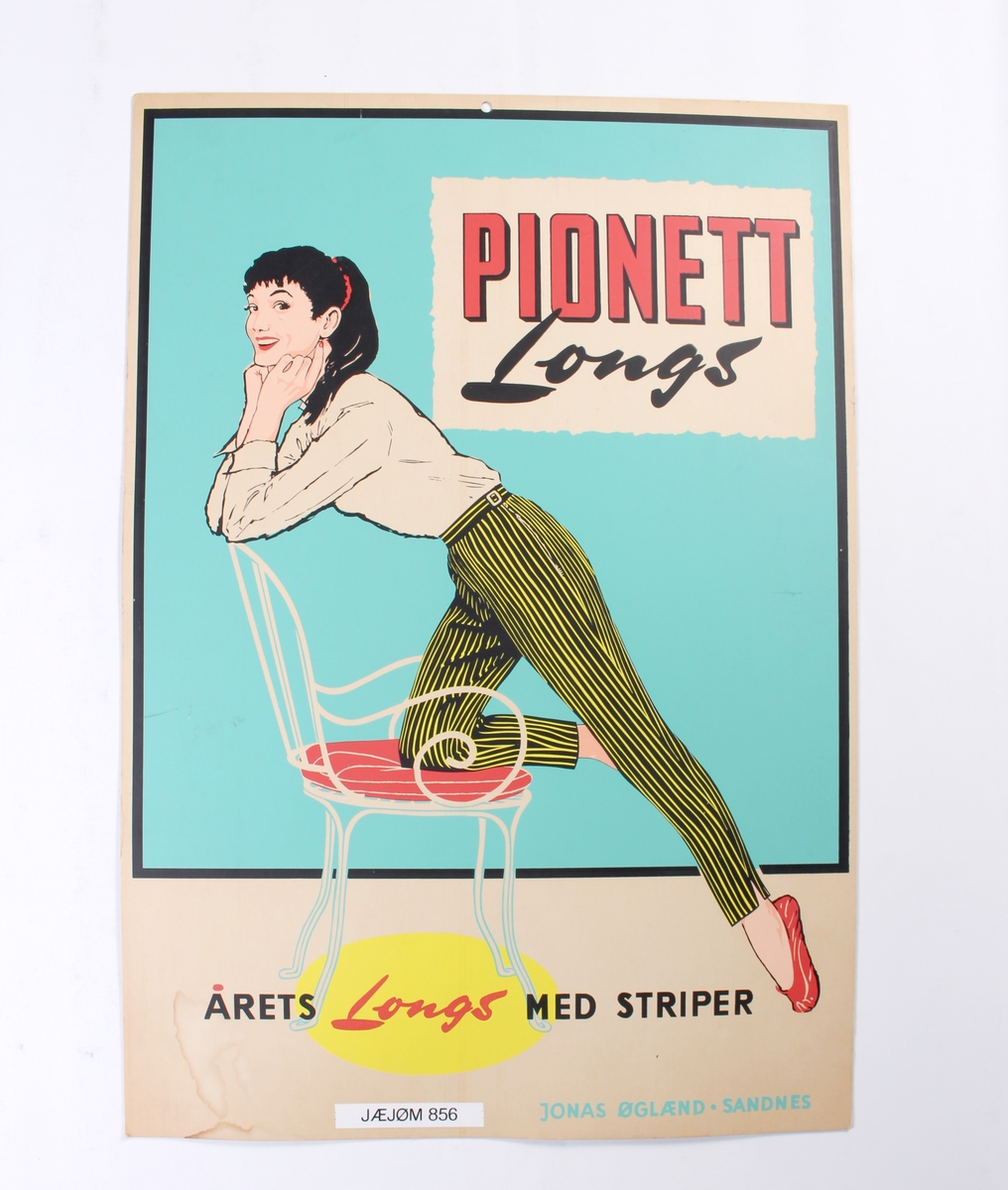 Reklameplakat for Pionett Longs.