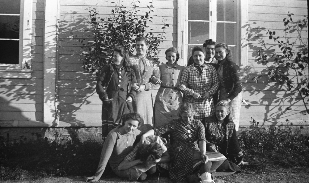 Elever på husmorskolen, Søvik 1941.