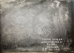 Tunnel, cote 46, utsprengning av knuseri