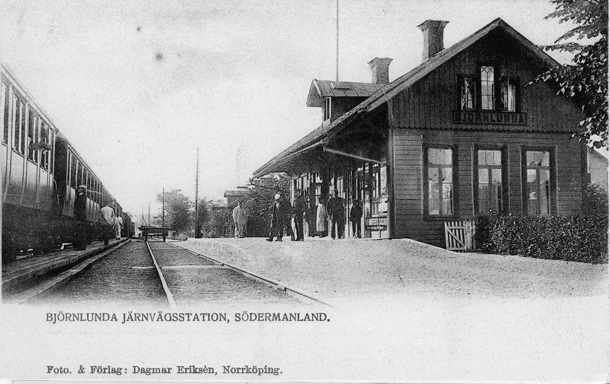 Björnlunda järnvägsstation.