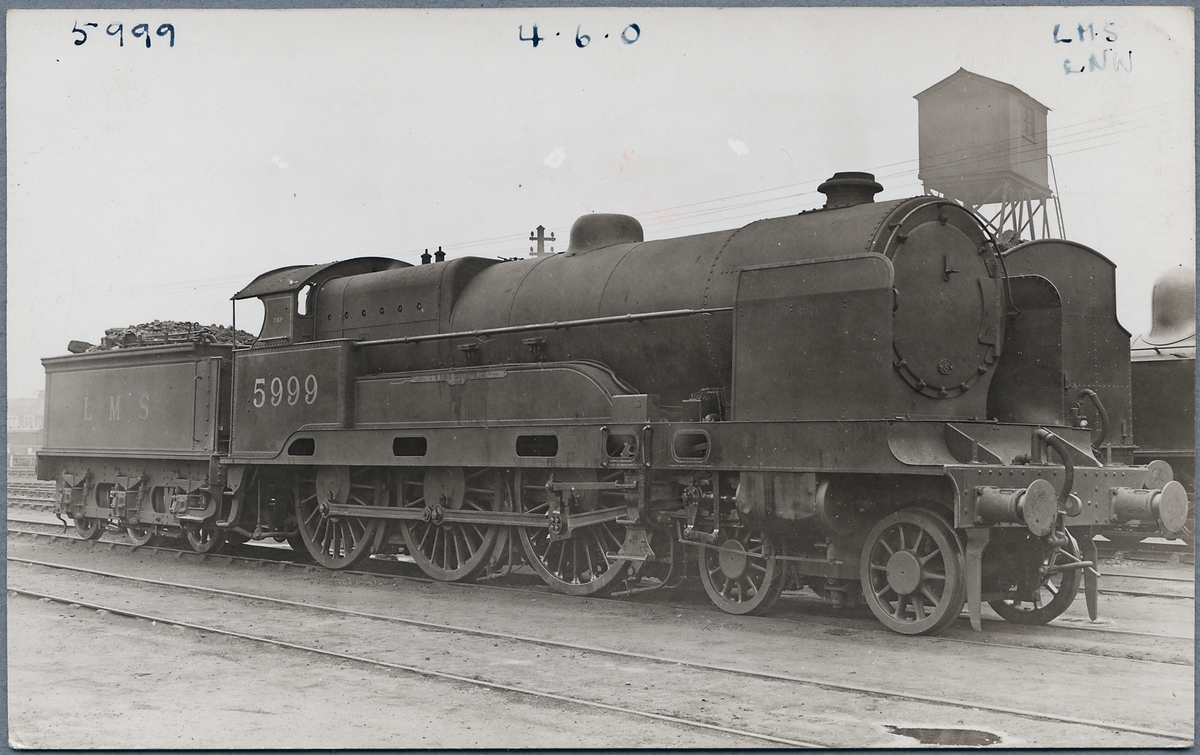 Ånglok, London Midland & Scottish Railway, L.M.S. CLAUT 5999.