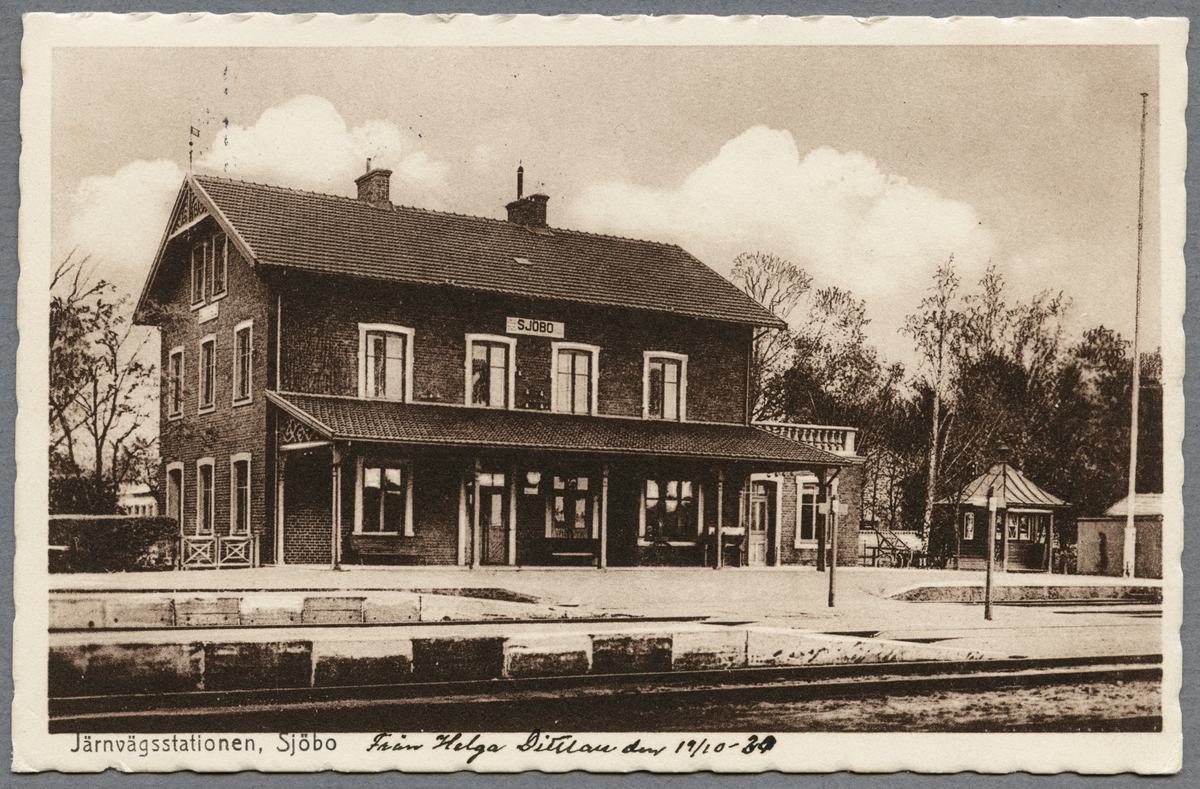 Stationen i Sjöbo.