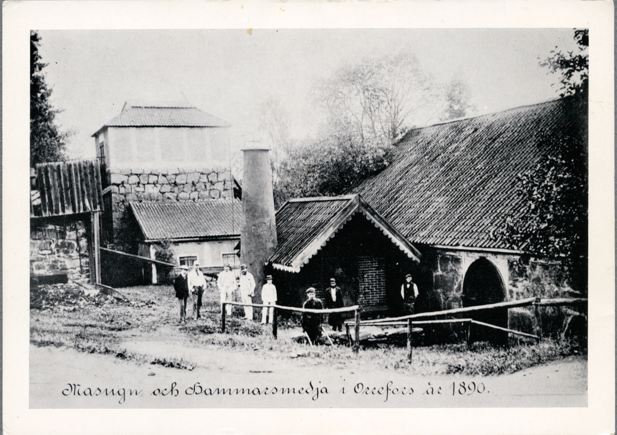 Masugn och Hammarsmedja i Orrefors år 1890.