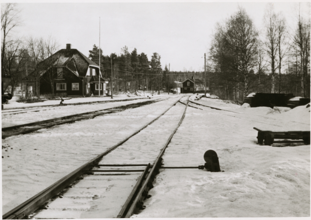 Stationshuset vid Idkerberg station 1964.