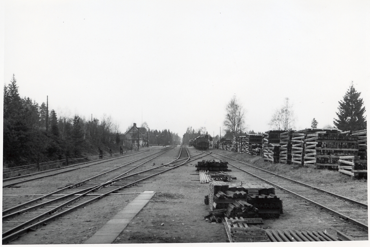 Hestra station sett mot Borås.