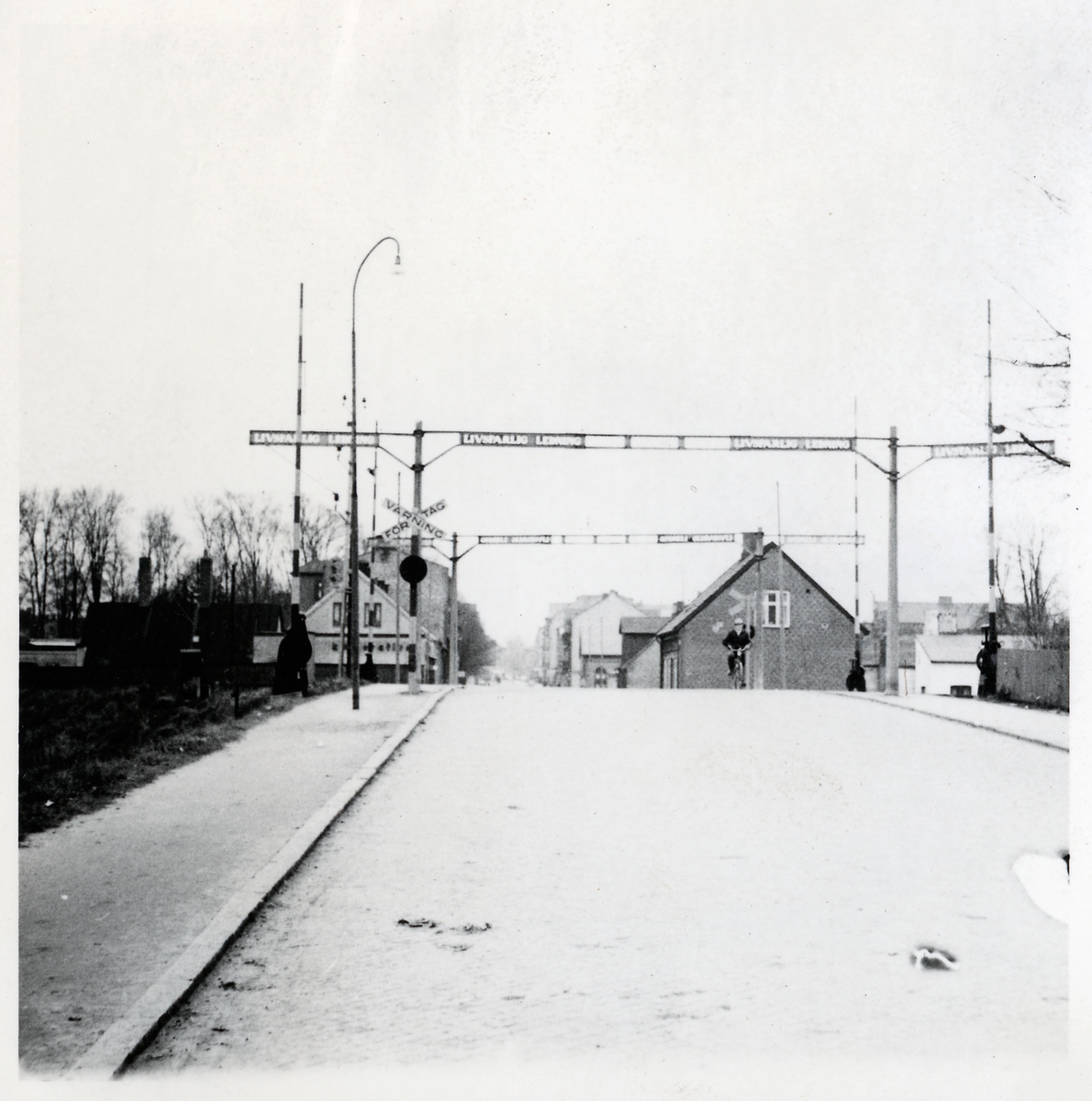 Järnvägsövergång vid Rundelsgatan i Eslöv.