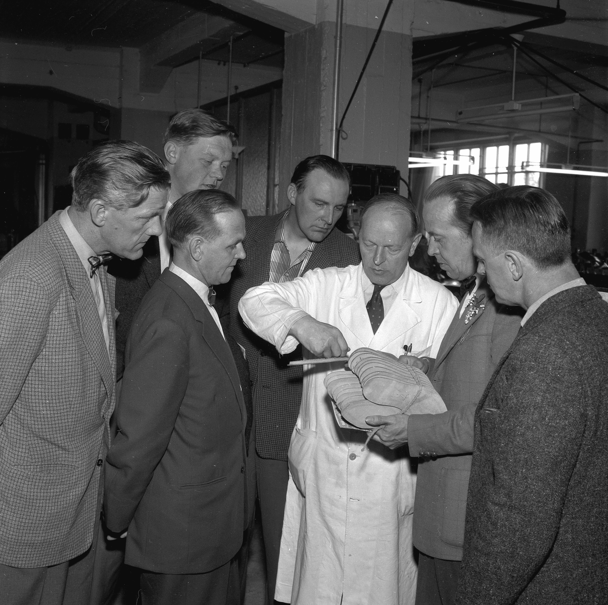ABF-instruktörer på Skoindustri.
12 juni 1958.