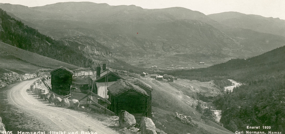 Bakke med utsikt mot Tuv i 1920.
