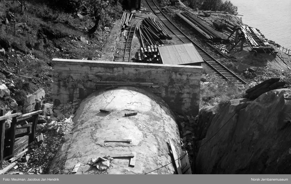 Hetta tunnel mellom Stanghelle og Vaksdal. Munningen til ny tunnel ved ...