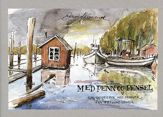 Forsiden på boken "Med penn og pensel".