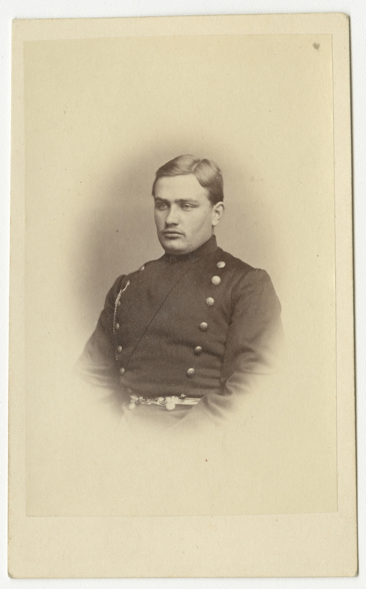 Porträtt av Jesper Ingewald Crusebjörn, officer vid Västmanlands regemente I 18.