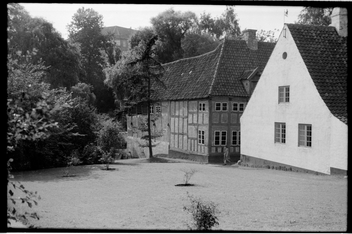 Husbyggnad vid Den Gamle By, friluftsmuseét i Århus.