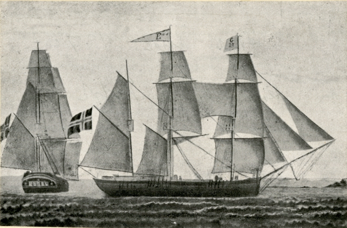 Bark 'Eyr' (b.1809, Grimstad / Larvik?, Norge)