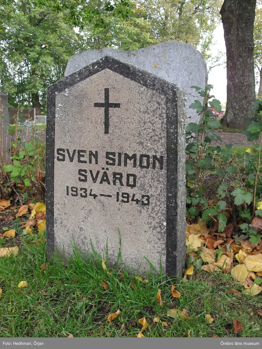 Sköllersta kyrkogård, Inventering av  kulturhistoriskt värdefulla gravvårdar 2011-2012, Kvarter 6.