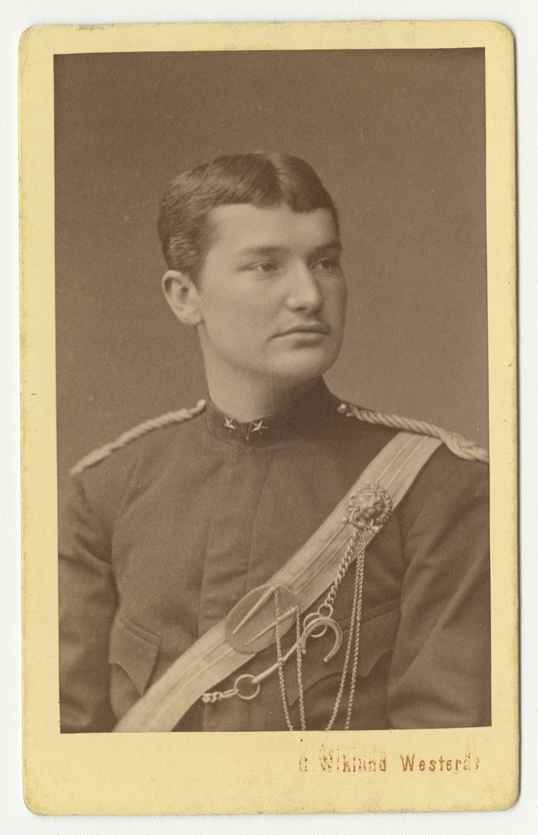 Porträtt av Samuel Ferdinand Arsenius, underlöjtnant vid Livregementets husarkår K 3.