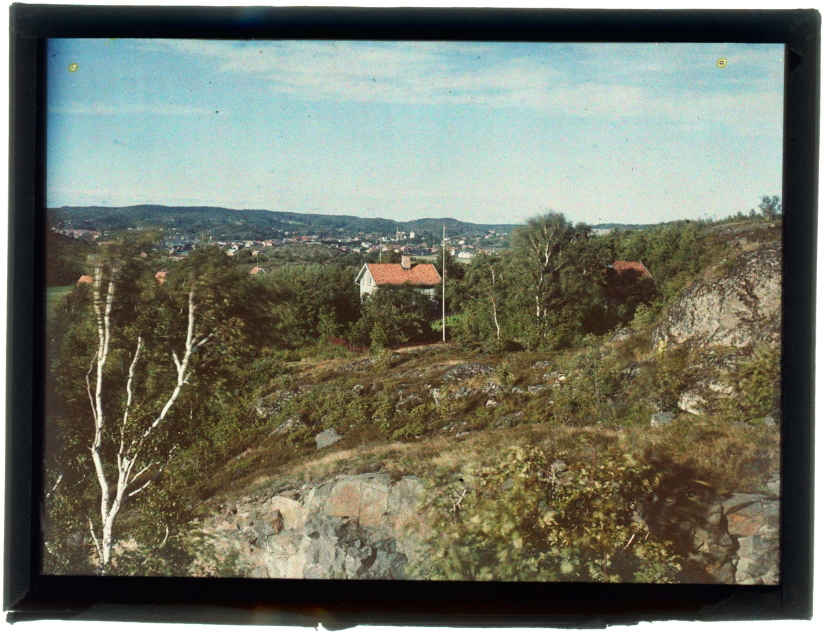 Stadsvy sydväst Bohusgården, Uddevalla, 1928