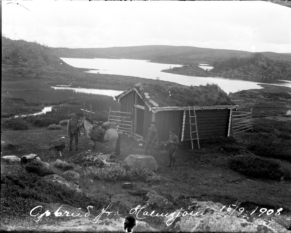 "Opbrud fra Holmsjøen 15/9-1908"