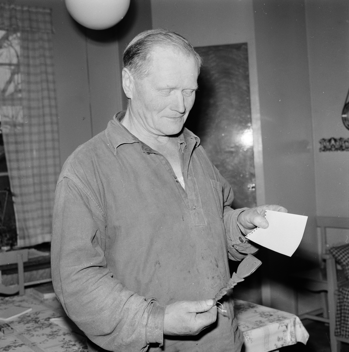 Reportage för UNT från Munga by, Uppland 1959