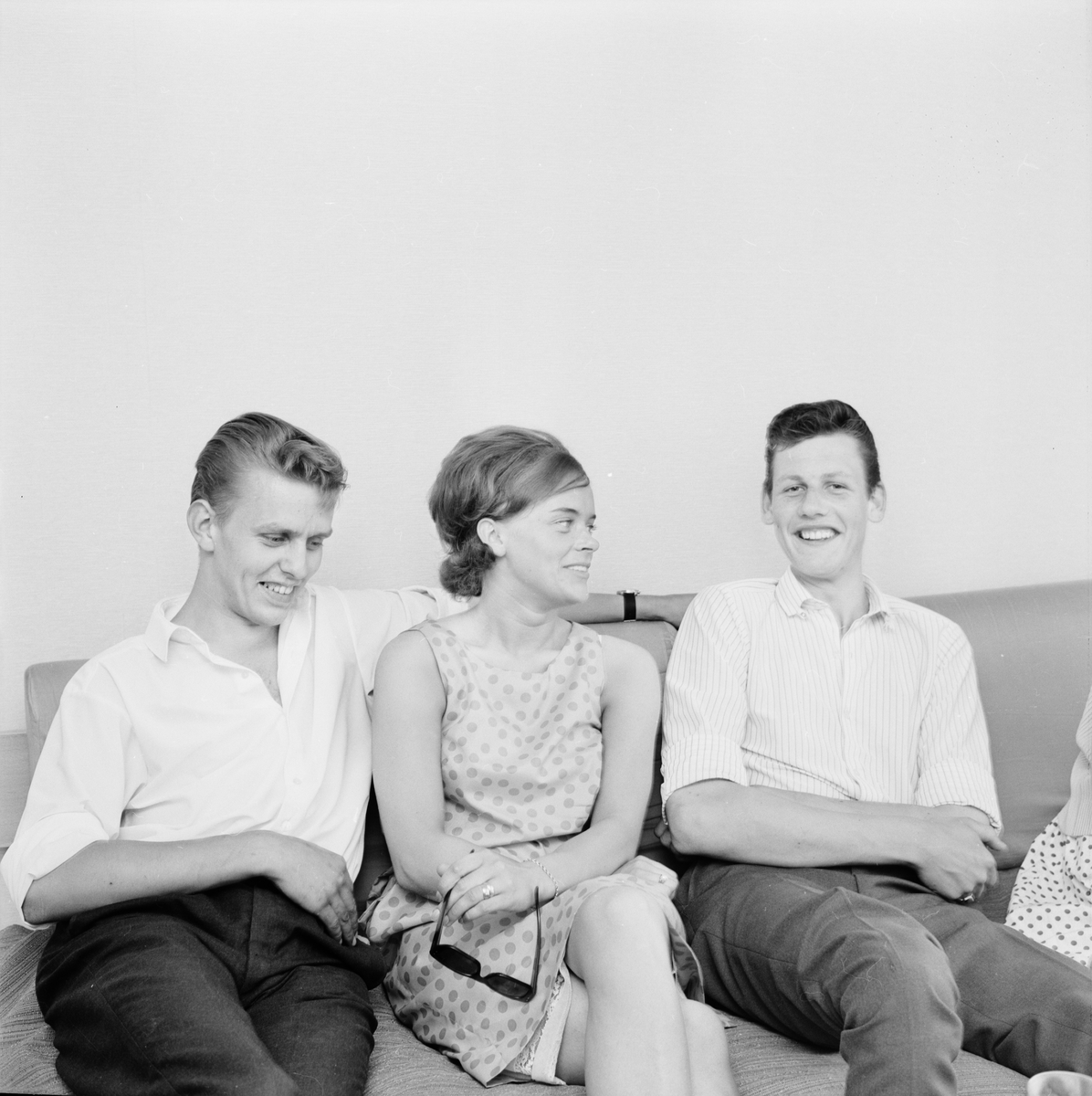 Aftonbladet, skrattande ungdom, Uppsala juli 1964