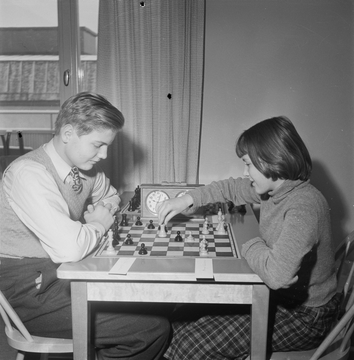 Schack för barn, Folkets hus, Uppsala 1953