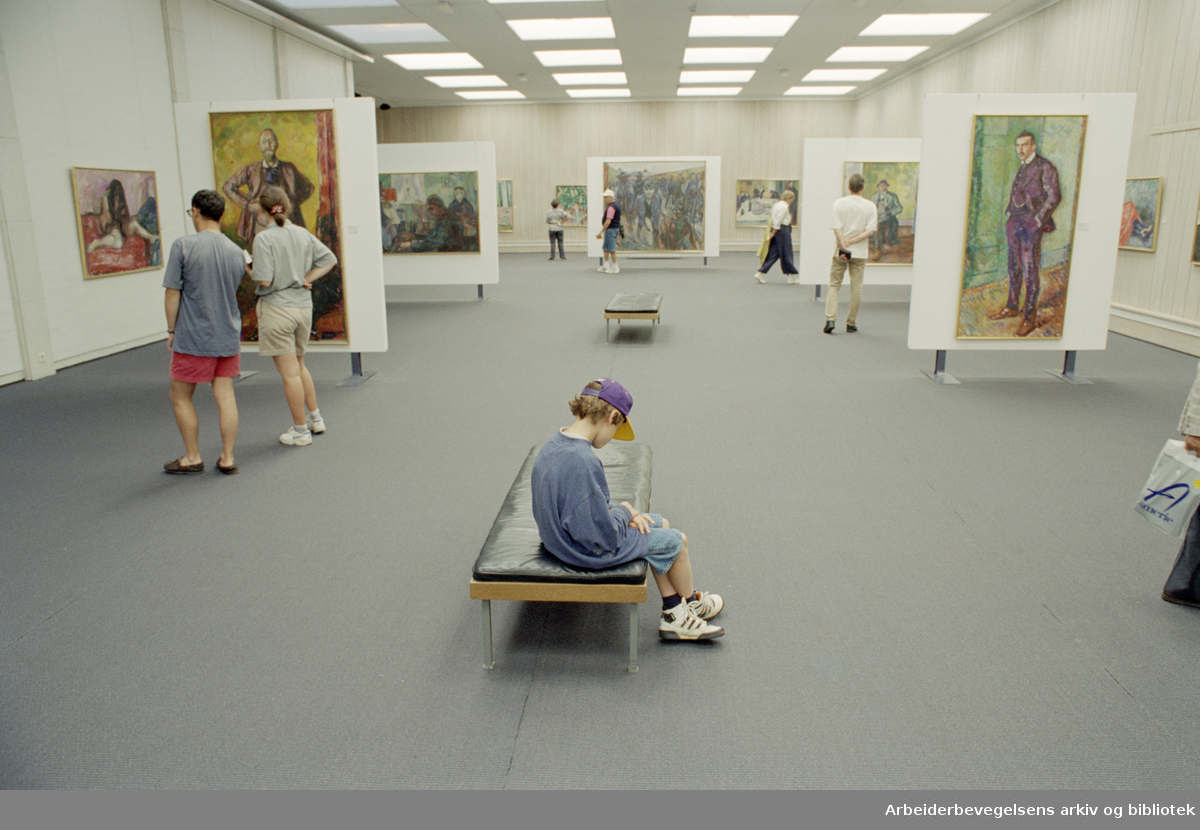 Oslo: Munch-museet. Litt kjedsommelig for de yngste. 19. juli 1995