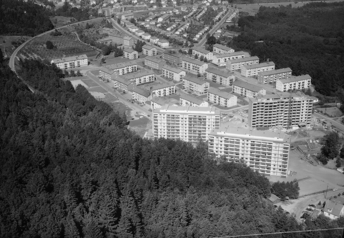 Flygfoto över Gräshagen i Jönköping.  Nr: 263/1959
