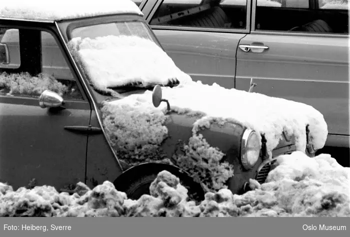 bil, snø
