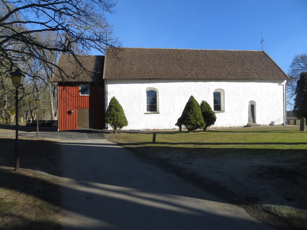 Exteriör, Ödestugu kyrka i Jönköpings kommun.