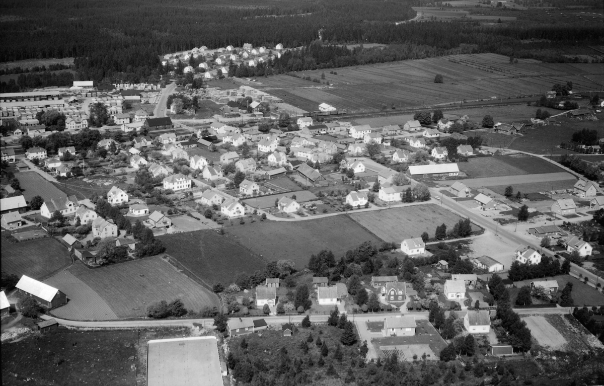 Flygfoto över Stockaryd i Sävsjö kommun, Jönköpings län. Nr: 176/1960
