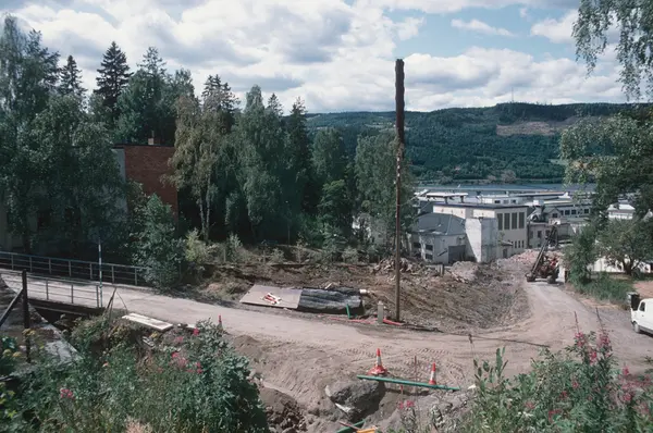 Lillehammer. Utgraving For Mesnadalsvegen Nedenfor Tunnelen ...